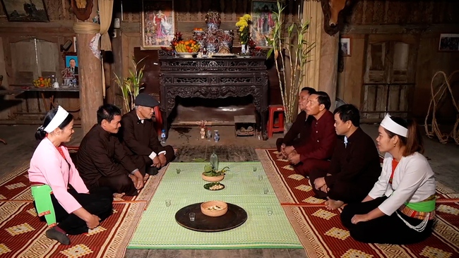 Phục dựng đám cưới truyền thống của người Mường ở Ninh Bình - Ảnh 1.