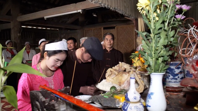 Phục dựng đám cưới truyền thống của người Mường ở Ninh Bình - Ảnh 6.