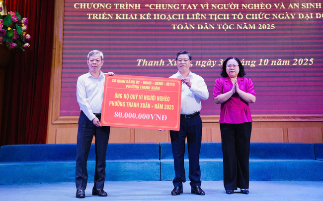 Phường Thanh Xuân, Hà Nội: Phát động tháng cao điểm "Vì người nghèo" - Ảnh 3.