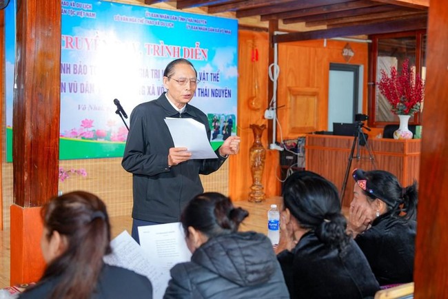 Thái Nguyên: Bảo tồn phát huy giá trị văn hóa phi vật thể dân ca, dân vũ dân tộc Tày, Nùng xã Võ Nhai tạo sinh kế bền vững cho người dân - Ảnh 1. Thái Nguyên: Bảo tồn phát huy giá trị văn hóa phi vật thể dân ca, dân vũ dân tộc Tày, Nùng xã Võ Nhai tạo sinh kế bền vững cho người dân - Ảnh 1.