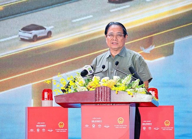 Khởi công dự án đường cao tốc qua tỉnh Nam Định - Thái Bình và Khu công nghiệp Hưng Phú - Ảnh 1. Khởi công dự án đường cao tốc qua tỉnh Nam Định - Thái Bình và Khu công nghiệp Hưng Phú - Ảnh 1.
