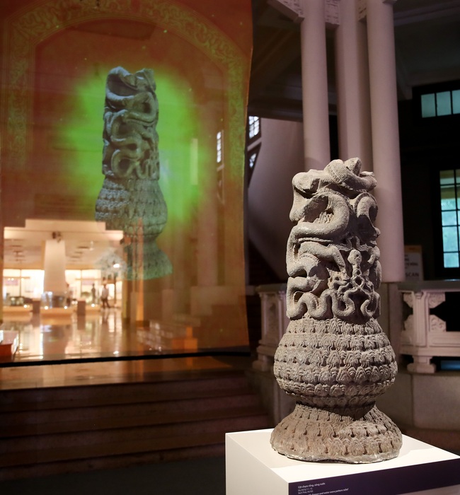Chiêm ngưỡng di sản Phật giáo thời Lý qua công nghệ 3D mapping tại Bảo tàng Lịch sử quốc gia - Ảnh 6. Chiêm ngưỡng di sản Phật giáo thời Lý qua công nghệ 3D mapping tại Bảo tàng Lịch sử quốc gia - Ảnh 6.