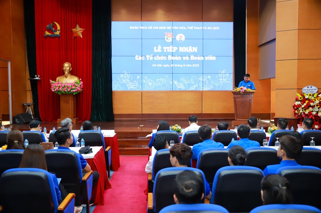 Lễ tiếp nhận các tổ chức Đoàn về trực thuộc Đoàn TNCS Hồ Chí Minh Bộ VHTTDL - Ảnh 3. Lễ tiếp nhận các tổ chức Đoàn về trực thuộc Đoàn TNCS Hồ Chí Minh Bộ VHTTDL - Ảnh 3.