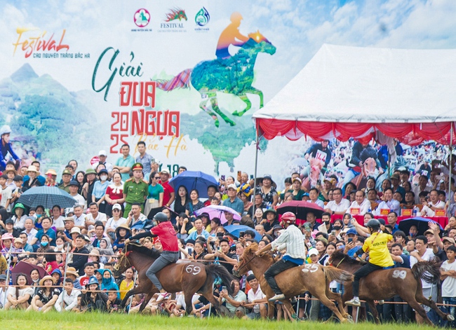 Kịch tính Giải đua ngựa truyền thống huyện Bắc Hà năm 2025 - Ảnh 3. Kịch tính Giải đua ngựa truyền thống huyện Bắc Hà năm 2025 - Ảnh 3.