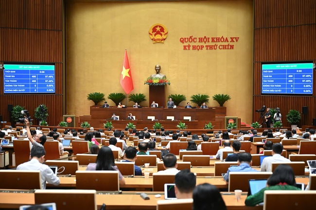 Quốc hội thông qua Luật Tổ chức chính quyền địa phương (sửa đổi): Xác lập mô hình tổ chức chính quyền địa phương 2 cấp - Ảnh 1. Quốc hội thông qua Luật Tổ chức chính quyền địa phương (sửa đổi): Xác lập mô hình tổ chức chính quyền địa phương 2 cấp - Ảnh 1.