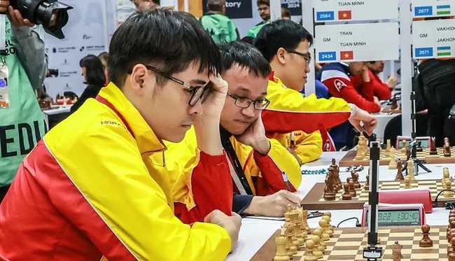 Các đại kiện tướng quốc tế Quang Liêm, Tuấn Minh và Thảo Nguyên giành suất dự World Cup 2025 - Ảnh 1. Các đại kiện tướng quốc tế Quang Liêm, Tuấn Minh và Thảo Nguyên giành suất dự World Cup 2025 - Ảnh 1.