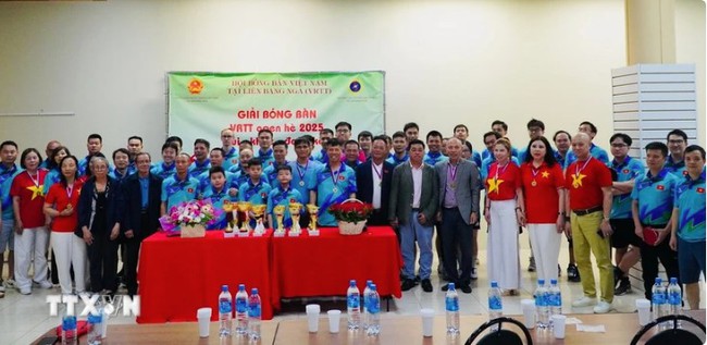 Tăng cường gắn kết kiều bào Việt Nam tại Nga qua giao lưu thể thao - Ảnh 1. Tăng cường gắn kết kiều bào Việt Nam tại Nga qua giao lưu thể thao - Ảnh 1.
