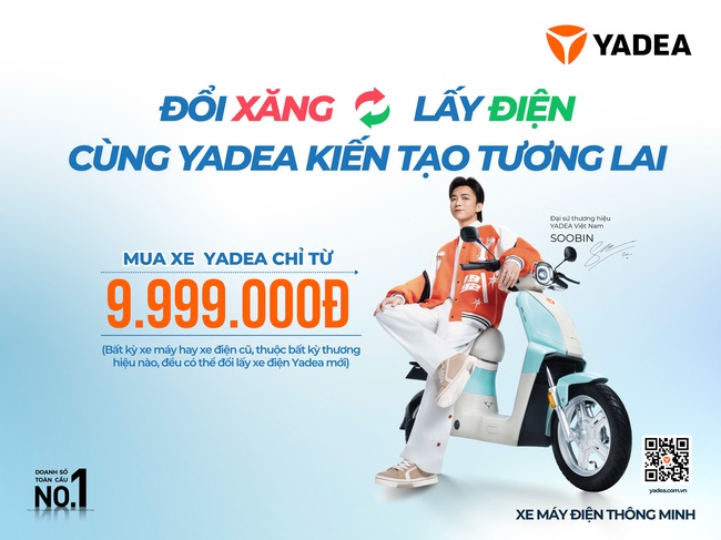 YADEA khởi động chương trình hỗ trợ người tiêu dùng chuyển đổi phương tiện xanh - Ảnh 1. YADEA khởi động chương trình hỗ trợ người tiêu dùng chuyển đổi phương tiện xanh - Ảnh 1.