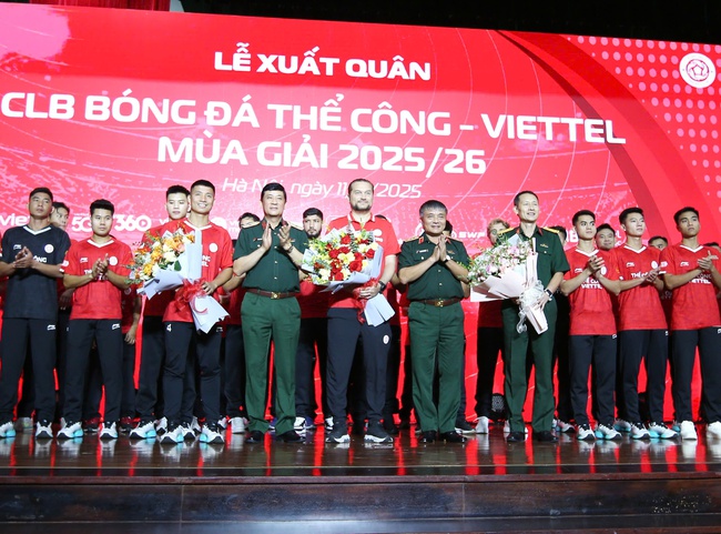 Thể Công - Viettel đặt mục tiêu vô địch V-League 2025/26 - Ảnh 1. Thể Công - Viettel đặt mục tiêu vô địch V-League 2025/26 - Ảnh 1.