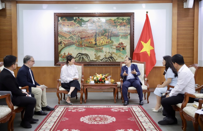 Thứ trưởng Thường trực Lê Hải Bình tiếp Tổng Thư ký Liên minh Mạng lưới Điện ảnh châu Á Lorna Tee - Ảnh 1.