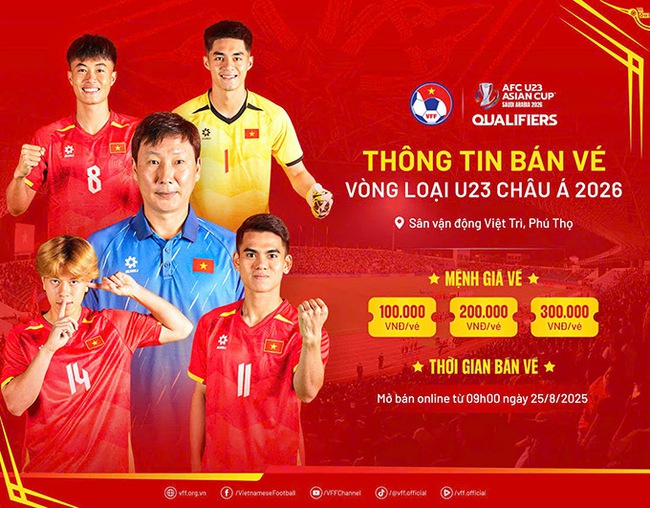 U23 Việt Nam xác định 4 cái tên đầu tiên được triệu tập, VFF hoàn tất công tác chuẩn bị Vòng loại U23 châu Á - Ảnh 1. U23 Việt Nam xác định 4 cái tên đầu tiên được triệu tập, VFF hoàn tất công tác chuẩn bị Vòng loại U23 châu Á - Ảnh 1.