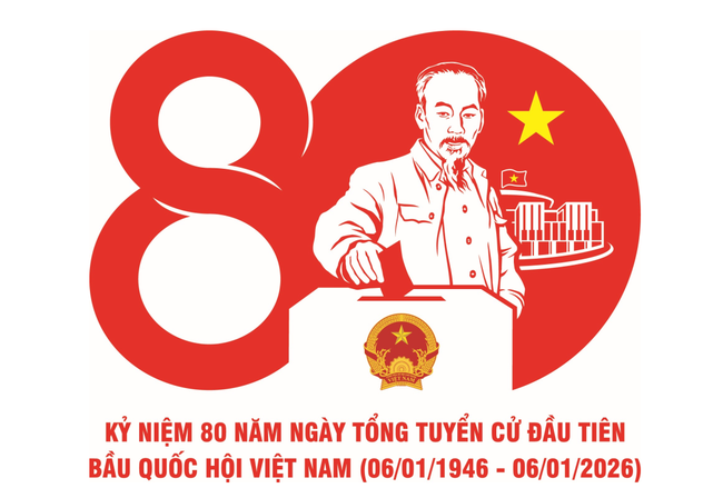 Phê duyệt mẫu biểu trưng sử dụng trong các hoạt động tuyên truyền Kỷ niệm 80 năm Ngày Tổng tuyển cử đầu tiên bầu Quốc hội Việt Nam - Ảnh 1. Phê duyệt mẫu biểu trưng sử dụng trong các hoạt động tuyên truyền Kỷ niệm 80 năm Ngày Tổng tuyển cử đầu tiên bầu Quốc hội Việt Nam - Ảnh 1.