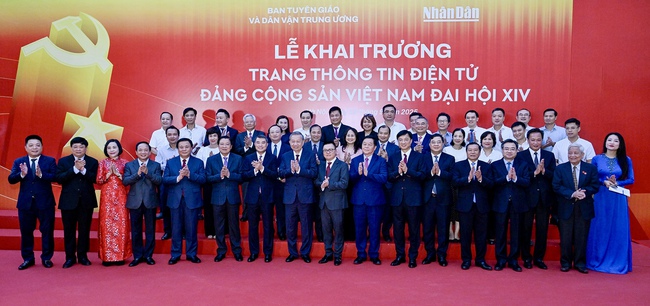 Tổng Bí thư Tô Lâm dự lễ ra mắt Trang thông tin điện tử &quot;Đảng Cộng sản Việt Nam - Đại hội XIV&quot; - Ảnh 8.