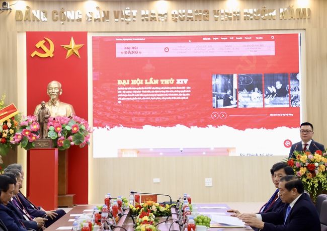 Tổng Bí thư Tô Lâm dự lễ ra mắt Trang thông tin điện tử &quot;Đảng Cộng sản Việt Nam - Đại hội XIV&quot; - Ảnh 7.