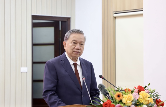 Tổng Bí thư Tô Lâm dự lễ ra mắt Trang thông tin điện tử &quot;Đảng Cộng sản Việt Nam - Đại hội XIV&quot; - Ảnh 4.