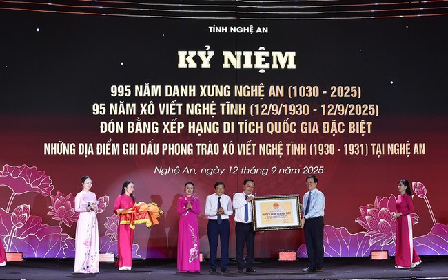 Kỷ niệm 995 năm danh xưng Nghệ An, 95 năm Xô viết Nghệ Tĩnh và đón Bằng xếp hạng di tích quốc gia đặc biệt Xô viết Nghệ Tĩnh - Ảnh 2.