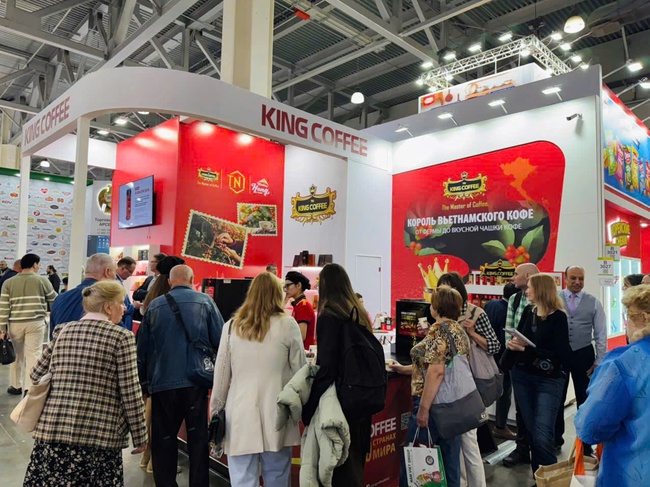 King Coffee trở lại Nga: Khẳng định vị thế quốc tế tại World Food Moscow 2025 - Ảnh 1. King Coffee trở lại Nga: Khẳng định vị thế quốc tế tại World Food Moscow 2025 - Ảnh 1.