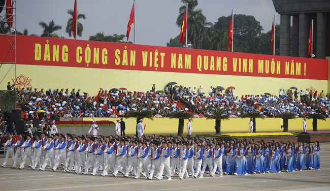 Rạng rỡ khối quần chúng tham gia Lễ diễu binh, diễu hành kỷ niệm 80 năm Quốc khánh 2/9 - Ảnh 13. Rạng rỡ khối quần chúng tham gia Lễ diễu binh, diễu hành kỷ niệm 80 năm Quốc khánh 2/9 - Ảnh 13.