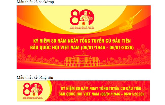 Phê duyệt mẫu biểu trưng sử dụng trong các hoạt động tuyên truyền kỷ niệm 80 năm Ngày Tổng tuyển cử đầu tiên bầu Quốc hội Việt Nam - Ảnh 2. Phê duyệt mẫu biểu trưng sử dụng trong các hoạt động tuyên truyền kỷ niệm 80 năm Ngày Tổng tuyển cử đầu tiên bầu Quốc hội Việt Nam - Ảnh 2.