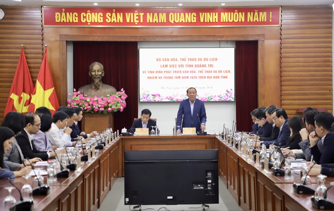 Bộ trưởng Nguyễn Văn Hùng làm việc với tỉnh Quảng Trị về tình hình phát triển văn hóa, thể thao và du lịch trên địa bàn tỉnh - Ảnh 7.