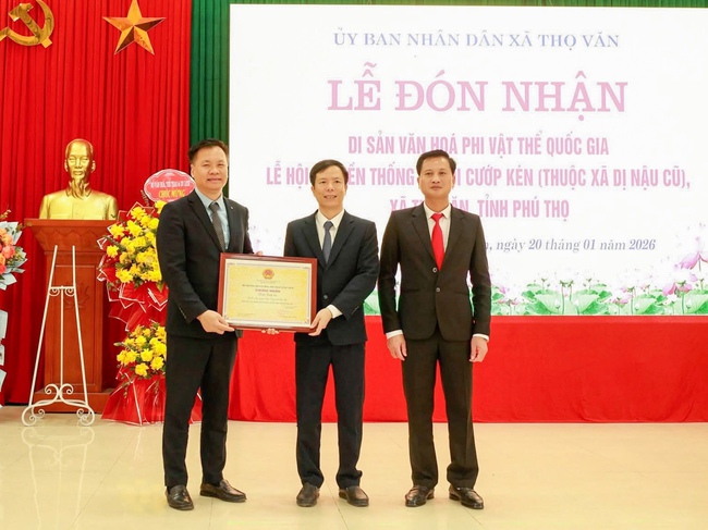 Lễ hội Cướp Kén đón nhận danh hiệu Di sản văn hóa phi vật thể quốc gia - Ảnh 1.