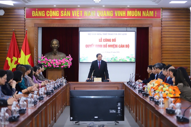 Bộ VHTTDL công bố các quyết định bổ nhiệm cán bộ - Ảnh 1.