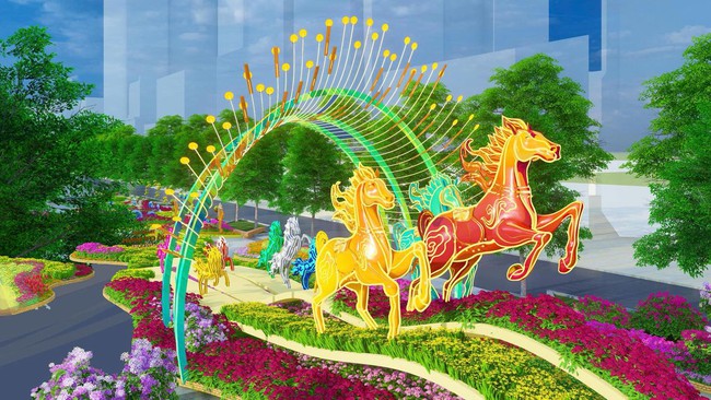 Đường hoa Tết Bính Ngọ 2026- biểu tượng sống động cho khát vọng vươn lên và kết nối của TP.HCM trong thời kỳ mới - Ảnh 2.