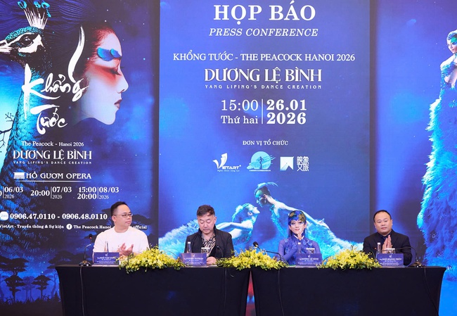 Vở vũ kịch “Khổng tước” của nghệ sĩ Dương Lệ Bình lần đầu được công diễn tại Hà Nội - Ảnh 1. Vở vũ kịch “Khổng tước” của nghệ sĩ Dương Lệ Bình lần đầu được công diễn tại Hà Nội - Ảnh 1.