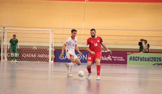 Thắng futsal Lebanon 2-0, futsal Việt Nam giành trọn 3 điểm - Ảnh 1.