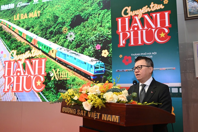 "Chuyến tàu hạnh phúc” – Hành trình lan tỏa giá trị nhân văn và quảng bá du lịch Việt Nam - Ảnh 1. "Chuyến tàu hạnh phúc” – Hành trình lan tỏa giá trị nhân văn và quảng bá du lịch Việt Nam - Ảnh 1.