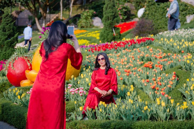 Hàng vạn du khách về Tây Ninh hành hương và chơi Hội xuân núi Bà - Ảnh 4.