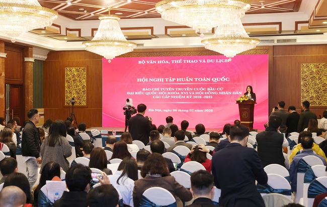 Hội nghị tập huấn báo chí tuyên truyền cuộc bầu cử đại biểu Quốc hội khóa XVI và HĐND các cấp nhiệm kỳ 2026-2031 - Ảnh 3.