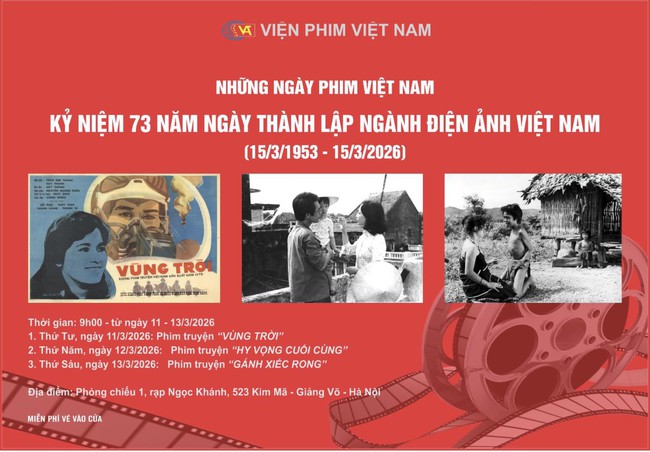 Chiếu 3 bộ phim miễn phí kỷ niệm 73 năm Ngày thành lập ngành Điện ảnh Việt Nam - Ảnh 1.