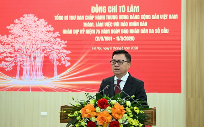 Tổng Bí thư Tô Lâm thăm và làm việc với Báo Nhân Dân nhân dịp kỷ niệm 75 năm Ngày Báo Nhân Dân ra số đầu - Ảnh 5.