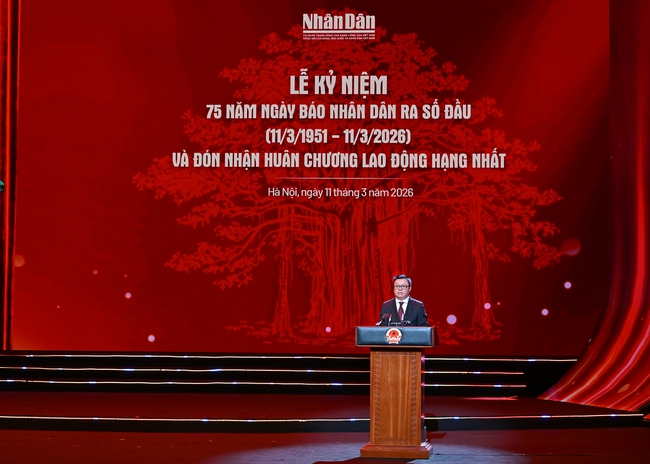 Báo Nhân Dân kỷ niệm 75 năm Ngày ra số đầu và đón nhận Huân chương Lao động hạng Nhất - Ảnh 3.