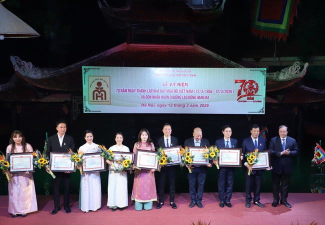 Ảnh: Chương trình nghệ thuật đặc sắc tại Lễ kỷ niệm 70 năm ngày thành lập Nhà hát Múa rối Việt Nam  - Ảnh 19.