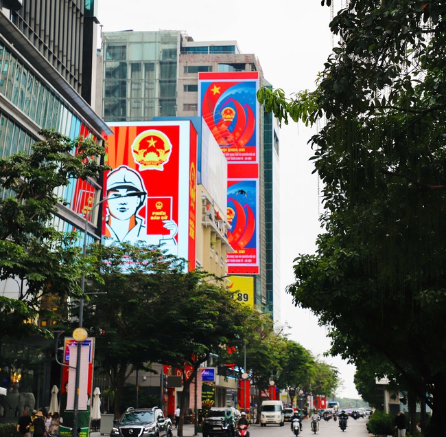 TP.HCM bừng sắc cờ hoa trước Ngày hội non sông - Ảnh 12.