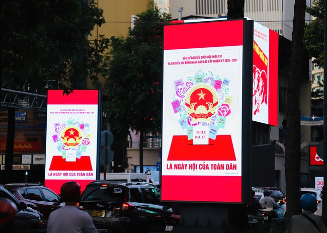 TP.HCM bừng sắc cờ hoa trước Ngày hội non sông - Ảnh 6.