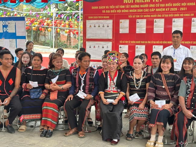 Cộng đồng các dân tộc tại Làng Văn hóa – Du lịch các dân tộc Việt Nam hưởng ứng "Ngày hội non sông" - Ảnh 2.