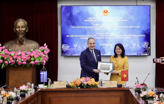 Thứ trưởng Thường trực Lâm Thị Phương Thanh tiếp Phó Chủ tịch thứ nhất Quốc hội Hy Lạp Ioannis Plakiotakis - Ảnh 5. Thứ trưởng Thường trực Lâm Thị Phương Thanh tiếp Phó Chủ tịch thứ nhất Quốc hội Hy Lạp Ioannis Plakiotakis - Ảnh 5.
