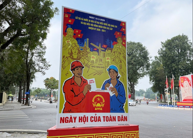 Lâm Đồng đẩy mạnh tuyên truyền cổ động trực quan về bầu cử và tham gia Cuộc thi trực tuyến tìm hiểu bầu cử Quốc hội và Hội đồng nhân dân các cấp - Ảnh 1.