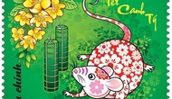 Hình tượng chuột với thiết kế mới lạ trong bộ tem Tết Canh Tý 2020