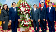 Thứ trưởng Bộ Văn hóa, Thể thao và Du lịch Tạ Quang Đông chúc mừng Quốc khánh CHDCND Lào