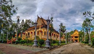 Tu bổ Chánh điện và Thư viện di tích chùa KomPong, tỉnh Trà Vinh