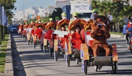 Diễu hành xích lô du lịch quảng bá Lễ hội 