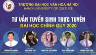 09h00 ngày 28/4/2020, Trường Đại học Văn hóa Hà Nội tổ chức “Tư vấn tuyển sinh trực tuyến” năm 2020
