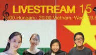 Hòa nhạc trực tuyến chào mừng Quốc khánh Hungary-Việt Nam tại Budapest