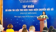 Tập huấn “Số hóa tài liệu thư viện thực hiện chuyển đổi số” tại tỉnh Kiên Giang