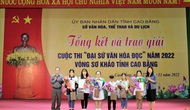 Cao Bằng: Tổng kết và trao giải Cuộc thi “Đại sứ văn hóa đọc” tỉnh năm 2022