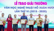 Nghệ An: Trao giải thưởng Văn học nghệ thuật Hồ Xuân Hương cho 74 tác giả và nhóm tác giả